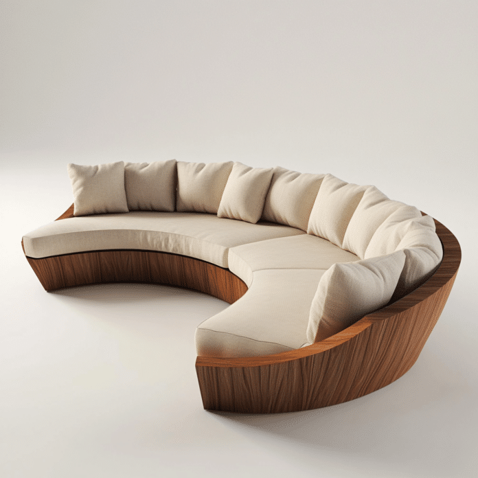 curved couch