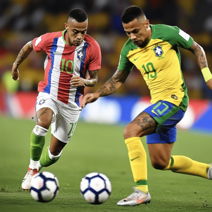 paraguay national football team vs brazil national football team stats