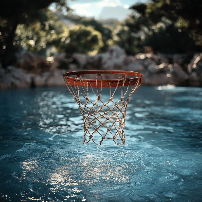 pool basketball hoop