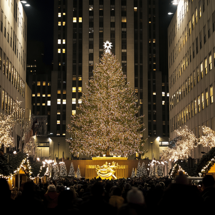 rockefeller christmas tree lighting