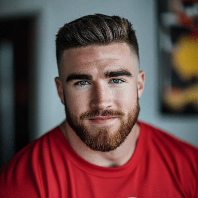 travis kelce haircut