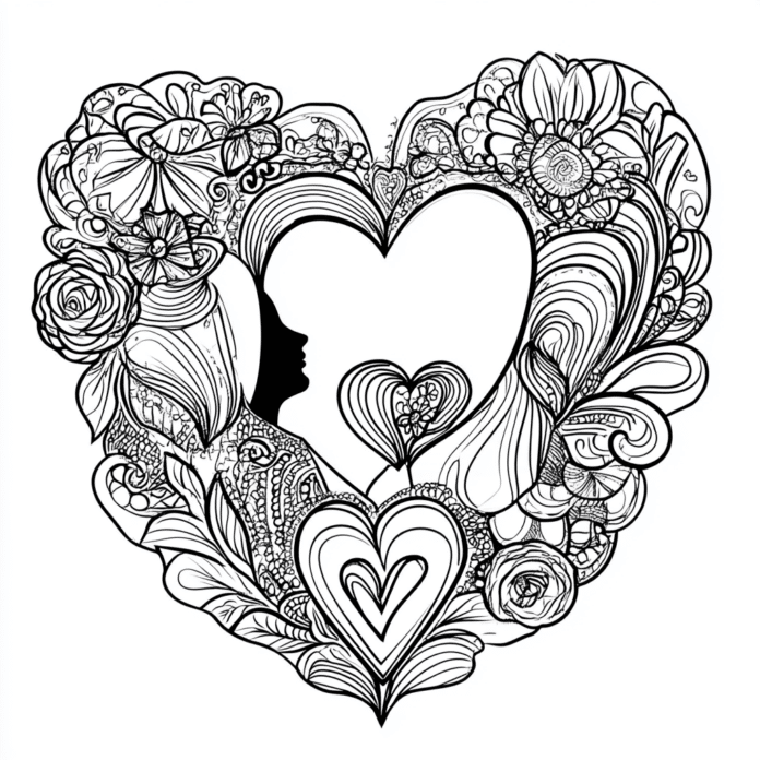 valentines coloring pages