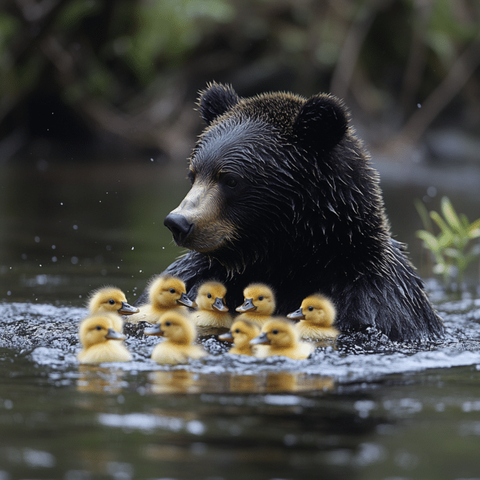 woodland park zoo bear eats ducklings